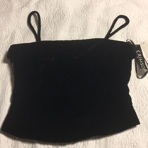 Spaghetti strap formal crop top size 8 NWT